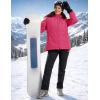 image:imageMAGCOMSEN Womens Winter Coat Ski Snow Jacket Fleece Lined Warm Waterproof Insulated Skiing Windbreaker Jacket with HoodRosered