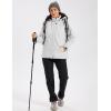 image:imageMAGCOMSEN Womens Winter Coat Ski Snow Jacket Fleece Lined Warm Waterproof Insulated Skiing Windbreaker Jacket with HoodWhite
