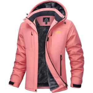 image:imageMAGCOMSEN Womens Ski Jacket Snow Winter Coat Waterproof Insulated Warm Fleece Thermal Skiing Jacket Windproof RaincoatAquared