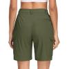 image:imageMAGCOMSEN Womens 7 Hiking Cargo Shorts Quick Dry Lightweight Golf Athlectic Casual Trendy Shorts with 5 PocketsArmy Green