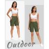 image:imageMAGCOMSEN Womens 7 Hiking Cargo Shorts Quick Dry Lightweight Golf Athlectic Casual Trendy Shorts with 5 PocketsArmy Green