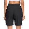 image:imageMAGCOMSEN Womens 7 Hiking Cargo Shorts Quick Dry Lightweight Golf Athlectic Casual Trendy Shorts with 5 PocketsBlack