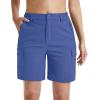 image:imageMAGCOMSEN Womens 7 Hiking Cargo Shorts Quick Dry Lightweight Golf Athlectic Casual Trendy Shorts with 5 PocketsBlue Grey
