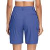 image:imageMAGCOMSEN Womens 7 Hiking Cargo Shorts Quick Dry Lightweight Golf Athlectic Casual Trendy Shorts with 5 PocketsBlue Grey