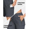 image:imageMAGCOMSEN Womens 7 Hiking Cargo Shorts Quick Dry Lightweight Golf Athlectic Casual Trendy Shorts with 5 PocketsDark Grey