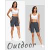image:imageMAGCOMSEN Womens 7 Hiking Cargo Shorts Quick Dry Lightweight Golf Athlectic Casual Trendy Shorts with 5 PocketsDark Grey