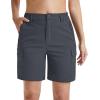 image:imageMAGCOMSEN Womens 7 Hiking Cargo Shorts Quick Dry Lightweight Golf Athlectic Casual Trendy Shorts with 5 PocketsDark Grey