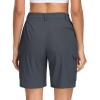 image:imageMAGCOMSEN Womens 7 Hiking Cargo Shorts Quick Dry Lightweight Golf Athlectic Casual Trendy Shorts with 5 PocketsDark Grey
