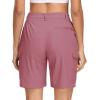 image:imageMAGCOMSEN Womens 7 Hiking Cargo Shorts Quick Dry Lightweight Golf Athlectic Casual Trendy Shorts with 5 PocketsGrey Pink