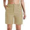 image:imageMAGCOMSEN Womens 7 Hiking Cargo Shorts Quick Dry Lightweight Golf Athlectic Casual Trendy Shorts with 5 PocketsKhaki