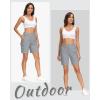 image:imageMAGCOMSEN Womens 7 Hiking Cargo Shorts Quick Dry Lightweight Golf Athlectic Casual Trendy Shorts with 5 PocketsLight Grey