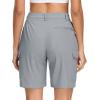 image:imageMAGCOMSEN Womens 7 Hiking Cargo Shorts Quick Dry Lightweight Golf Athlectic Casual Trendy Shorts with 5 PocketsLight Grey