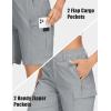 image:imageMAGCOMSEN Womens 7 Hiking Cargo Shorts Quick Dry Lightweight Golf Athlectic Casual Trendy Shorts with 5 PocketsLight Grey