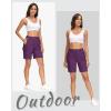 image:imageMAGCOMSEN Womens 7 Hiking Cargo Shorts Quick Dry Lightweight Golf Athlectic Casual Trendy Shorts with 5 PocketsPurple Red