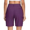 image:imageMAGCOMSEN Womens 7 Hiking Cargo Shorts Quick Dry Lightweight Golf Athlectic Casual Trendy Shorts with 5 PocketsPurple Red