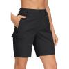 image:imageMAGCOMSEN Womens 7 Hiking Cargo Shorts Quick Dry Lightweight Golf Athlectic Casual Trendy Shorts with 5 PocketsBlack