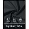 image:imageMAGCOMSEN Mens Henley Short Sleeve Shirt Moisture Wicking Lightweight Cotton TShirts Casual Summer Basic Tee Shirt02 Black