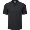 image:imageMAGCOMSEN Mens Henley Short Sleeve Shirt Moisture Wicking Lightweight Cotton TShirts Casual Summer Basic Tee Shirt02 Black