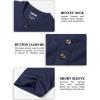 image:imageMAGCOMSEN Mens Henley Short Sleeve Shirt Moisture Wicking Lightweight Cotton TShirts Casual Summer Basic Tee Shirt04 Navy