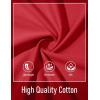 image:imageMAGCOMSEN Mens Henley Short Sleeve Shirt Moisture Wicking Lightweight Cotton TShirts Casual Summer Basic Tee Shirt08 Tomato