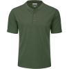image:imageMAGCOMSEN Mens Henley Short Sleeve Shirt Moisture Wicking Lightweight Cotton TShirts Casual Summer Basic Tee Shirt10 Army Green