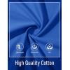 image:imageMAGCOMSEN Mens Henley Short Sleeve Shirt Moisture Wicking Lightweight Cotton TShirts Casual Summer Basic Tee Shirt12 Bright Blue