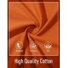 image:imageMAGCOMSEN Mens Henley Short Sleeve Shirt Moisture Wicking Lightweight Cotton TShirts Casual Summer Basic Tee Shirt17 Dark Orange