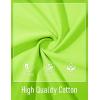 image:imageMAGCOMSEN Mens Henley Short Sleeve Shirt Moisture Wicking Lightweight Cotton TShirts Casual Summer Basic Tee Shirt19 Fluorescent Green