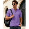 image:imageMAGCOMSEN Mens Henley Short Sleeve Shirt Moisture Wicking Lightweight Cotton TShirts Casual Summer Basic Tee Shirt29 Light Purple