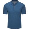image:imageMAGCOMSEN Mens Henley Short Sleeve Shirt Moisture Wicking Lightweight Cotton TShirts Casual Summer Basic Tee Shirt30 Medium Blue Heather