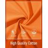 image:imageMAGCOMSEN Mens Henley Short Sleeve Shirt Moisture Wicking Lightweight Cotton TShirts Casual Summer Basic Tee Shirt31 Orange