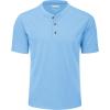 image:imageMAGCOMSEN Mens Henley Short Sleeve Shirt Moisture Wicking Lightweight Cotton TShirts Casual Summer Basic Tee Shirt33 Waterfall Blue