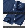 image:imageMAGCOMSEN Mens Polo Shirts Short Sleeve Cotton Pique Golf Shirts with Pocket Casual Performance Moisture Wicking Polos4 Bluegray