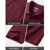 image:imageMAGCOMSEN Mens Polo Shirts Short Sleeve Cotton Pique Golf Shirts with Pocket Casual Performance Moisture Wicking Polos6 Burgundy
