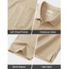 image:imageMAGCOMSEN Mens Polo Shirts Short Sleeve Cotton Pique Golf Shirts with Pocket Casual Performance Moisture Wicking PolosLight Apricot