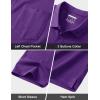 image:imageMAGCOMSEN Mens Polo Shirts Short Sleeve Cotton Pique Golf Shirts with Pocket Casual Performance Moisture Wicking PolosPurple