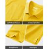 image:imageMAGCOMSEN Mens Polo Shirts Short Sleeve Cotton Pique Golf Shirts with Pocket Casual Performance Moisture Wicking PolosYellow