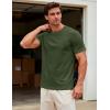 image:imageMAGCOMSEN Mens TShirts Short Sleeve UPF 50 Lightweight Moisture Wicking Basic Crewneck Casual Summer Cooling T ShirtArmygreen