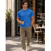 image:imageMAGCOMSEN Mens TShirts Short Sleeve UPF 50 Lightweight Moisture Wicking Basic Crewneck Casual Summer Cooling T ShirtAzure