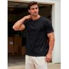 image:imageMAGCOMSEN Mens TShirts Short Sleeve UPF 50 Lightweight Moisture Wicking Basic Crewneck Casual Summer Cooling T ShirtBlack