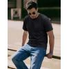 image:imageMAGCOMSEN Mens TShirts Short Sleeve UPF 50 Lightweight Moisture Wicking Basic Crewneck Casual Summer Cooling T ShirtBlack