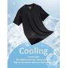 image:imageMAGCOMSEN Mens TShirts Short Sleeve UPF 50 Lightweight Moisture Wicking Basic Crewneck Casual Summer Cooling T ShirtBlack
