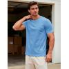 image:imageMAGCOMSEN Mens TShirts Short Sleeve UPF 50 Lightweight Moisture Wicking Basic Crewneck Casual Summer Cooling T ShirtBlue