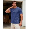 image:imageMAGCOMSEN Mens TShirts Short Sleeve UPF 50 Lightweight Moisture Wicking Basic Crewneck Casual Summer Cooling T ShirtBlue Grey