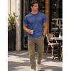 image:imageMAGCOMSEN Mens TShirts Short Sleeve UPF 50 Lightweight Moisture Wicking Basic Crewneck Casual Summer Cooling T ShirtBlue Grey