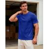 image:imageMAGCOMSEN Mens TShirts Short Sleeve UPF 50 Lightweight Moisture Wicking Basic Crewneck Casual Summer Cooling T ShirtColor Blue