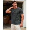 image:imageMAGCOMSEN Mens TShirts Short Sleeve UPF 50 Lightweight Moisture Wicking Basic Crewneck Casual Summer Cooling T ShirtDark Grey