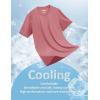 image:imageMAGCOMSEN Mens TShirts Short Sleeve UPF 50 Lightweight Moisture Wicking Basic Crewneck Casual Summer Cooling T ShirtGray Pink