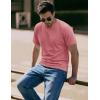 image:imageMAGCOMSEN Mens TShirts Short Sleeve UPF 50 Lightweight Moisture Wicking Basic Crewneck Casual Summer Cooling T ShirtGray Pink
