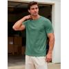 image:imageMAGCOMSEN Mens TShirts Short Sleeve UPF 50 Lightweight Moisture Wicking Basic Crewneck Casual Summer Cooling T ShirtGrey Green